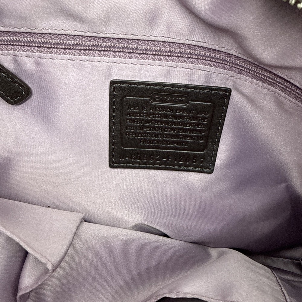 Coach Vintage 2009 Zoe Signature Brown Canvas/Leather Trim Buckle Hobo bag - Picture 9 of 14